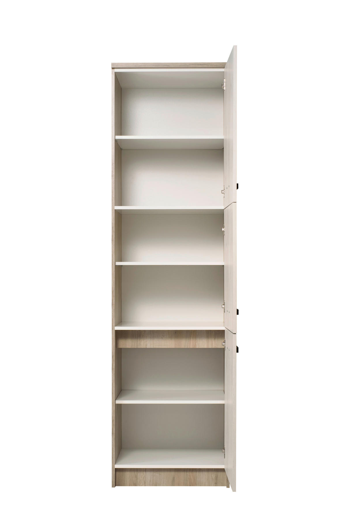 EDÉNYTÁROLÓ SZEKRÉNY - ezüsttölgy, Basics, faalapú anyag (60/217/58cm) - Carryhome