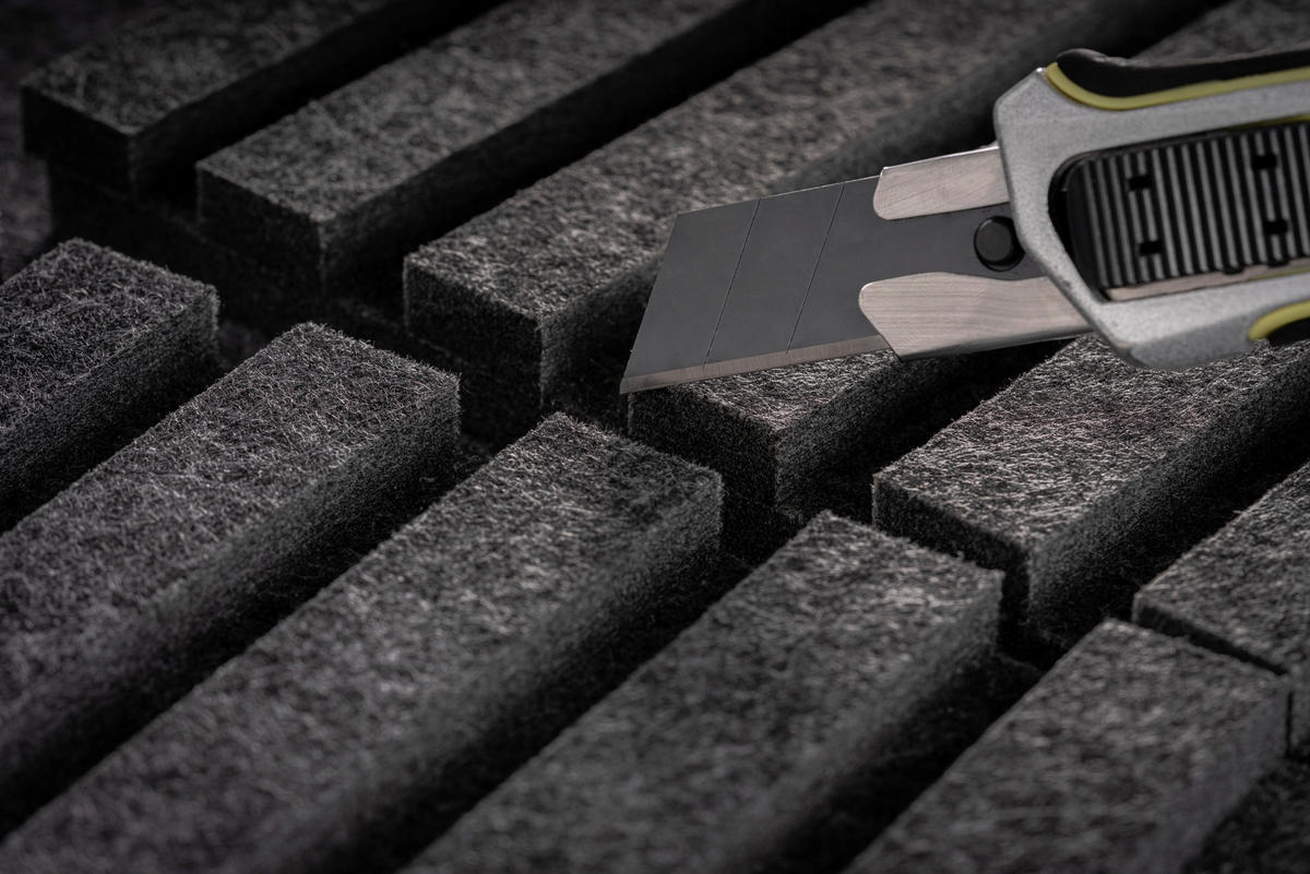 AKUSTIKPANEEL 20/240/1,8 cm  - Anthrazit, Basics, Kunststoff (20/240/1,8cm)