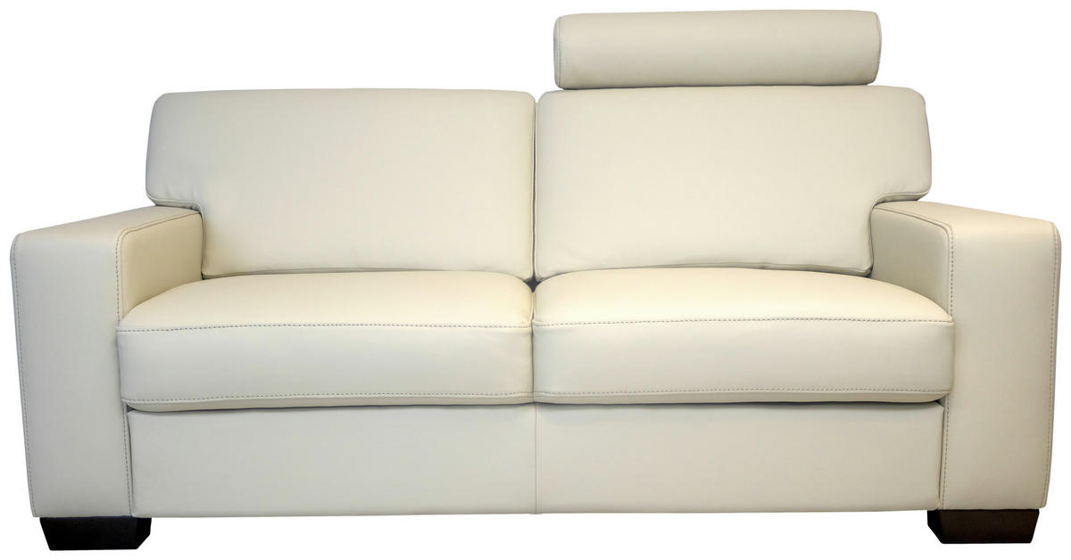 ÜLŐGARNITÚRA bőr  - diófa színű, Basics, bőr/fa (183/81/95cm) - Andante