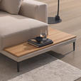 ECKSOFA in Leinwand Naturfarben  271/318 cm  - Schwarz/Naturfarben, Design, Textil/Metall (271/318cm) - Emilio Belluti
