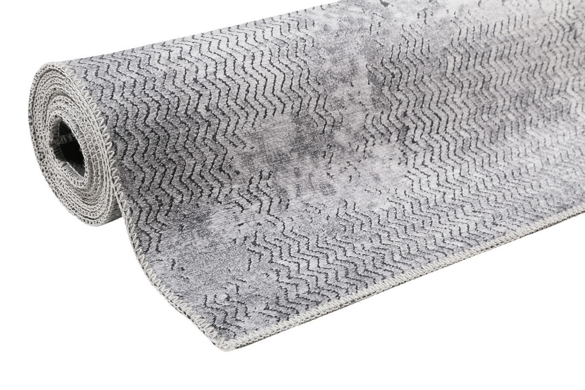 WEBTEPPICH 80/150 cm Radiate Grau  - Grau, Design, Textil (80/150cm) - Novel