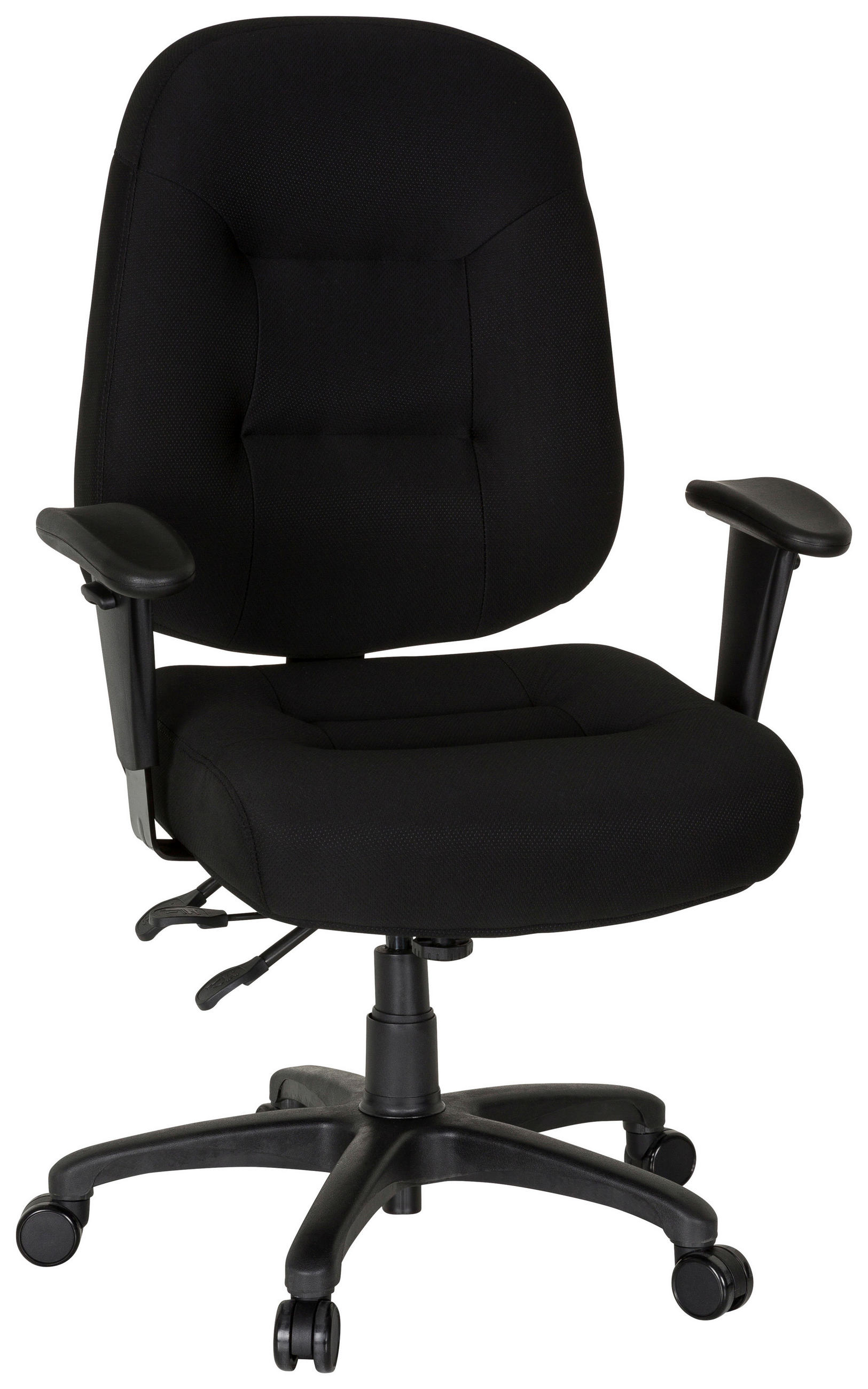 DREHSTUHL Flachgewebe Schwarz  - Schwarz, Basics, Kunststoff/Textil (76/119/69cm) - MID.YOU