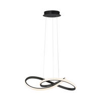 LED-HÄNGELEUCHTE Maria 5,7/5,7/120 cm   - Schwarz, Design, Metall (5,7/5,7/120cm)