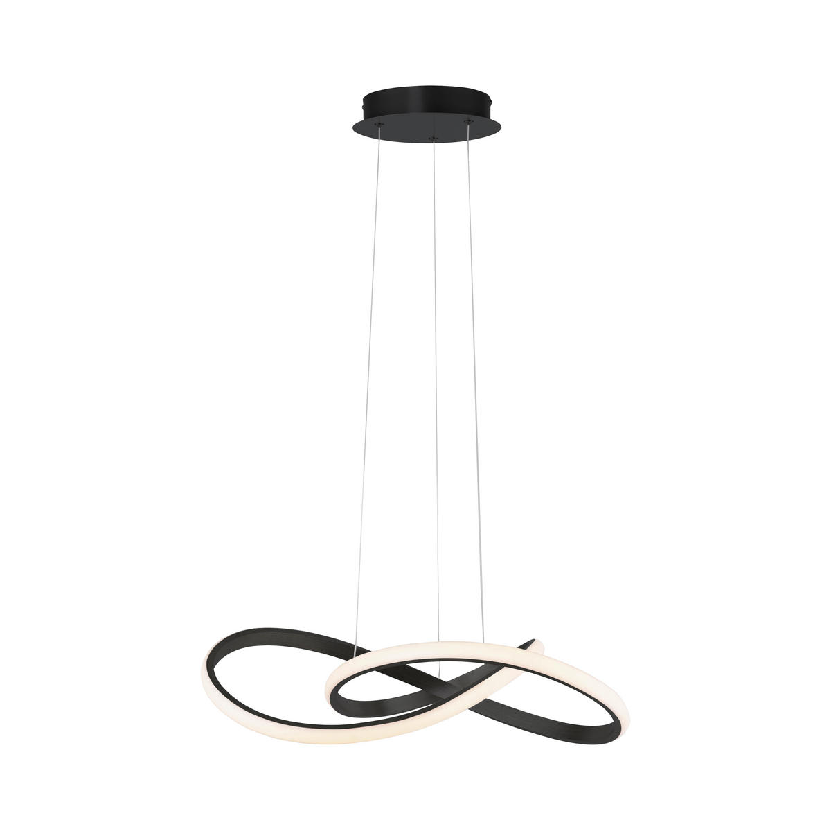 LED-HÄNGELEUCHTE Maria 5,7/5,7/120 cm   - Schwarz, Design, Metall (5,7/5,7/120cm)