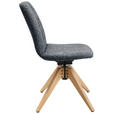 STUHL  in Webstoff Holz, Textil  - Eichefarben/Grau, Design, Holz/Textil (46/82,5-85,25/55cm) - Johann Jakob