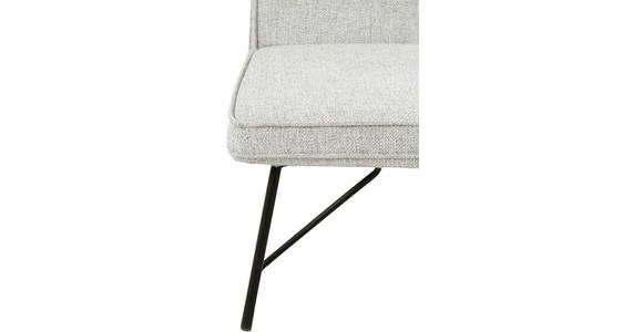 SITZBANK 180/84/65 cm  in Schwarz, Beige  - Beige/Schwarz, Design, Textil/Metall (180/84/65cm) - Carryhome