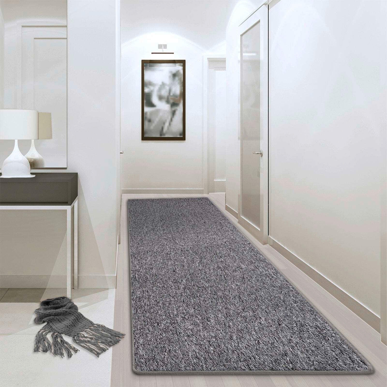 LÄUFER 80/500 cm Turbo Grau  - Grau, Basics, Kunststoff/Textil (80/500cm)