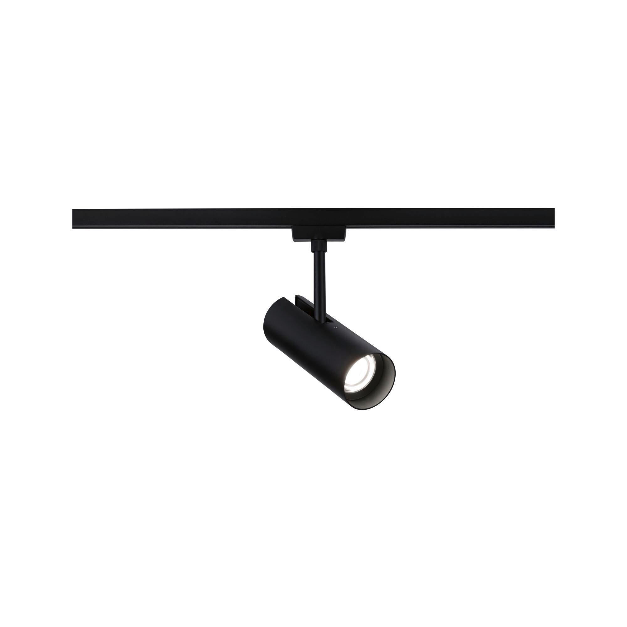 SCHIENENSYSTEM-STRAHLER URail Theron 6,2/20 cm  - Schwarz, Basics, Kunststoff (6,2/20cm) - Paulmann