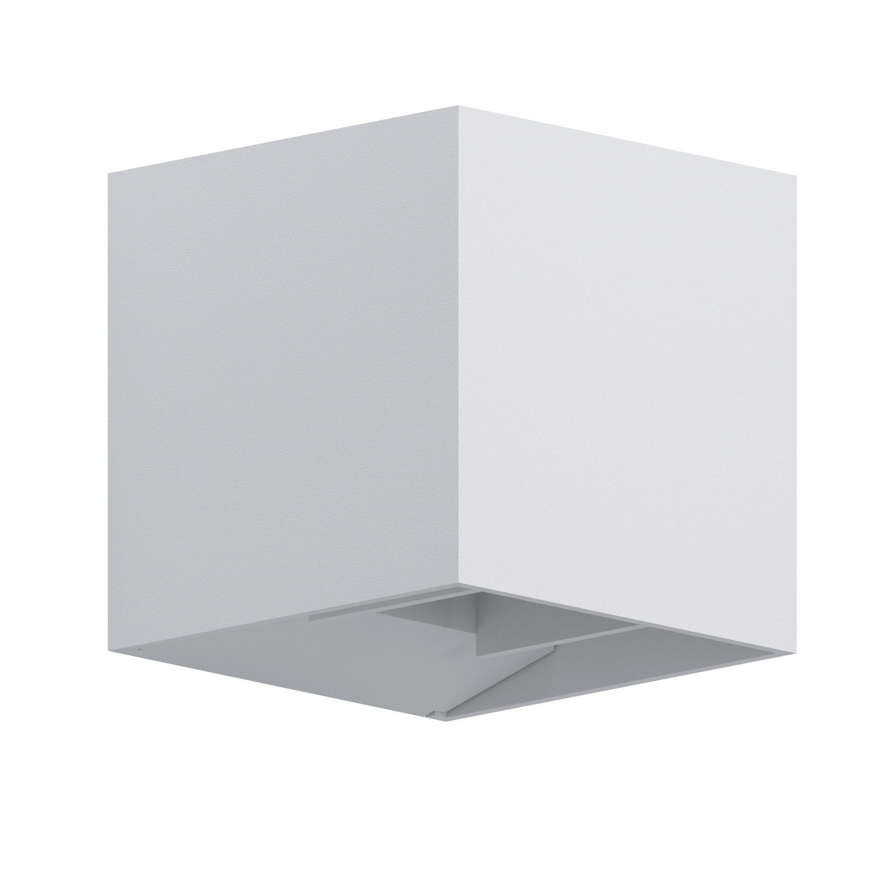 VÄGGLAMPA FÖR UTOMHUS - vit, Design, metall (10,5/10,5/11cm) - Eglo