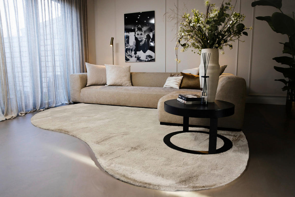 HOCHFLORTEPPICH 160/230 cm Weiß organisch  - Weiß, Basics, Textil (160/230cm) - Novel