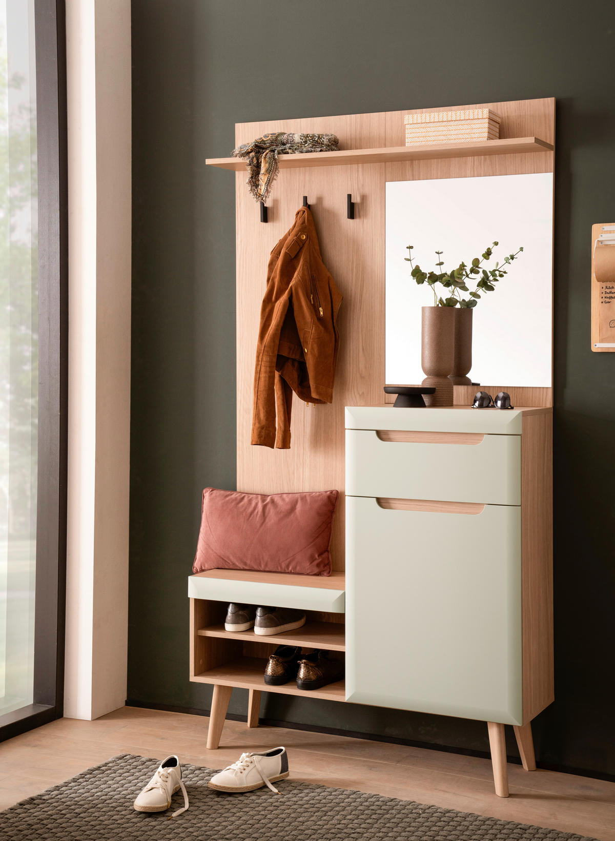 GARDEROBE  in 107/197/34 cm  - Eichefarben, Design, Holzwerkstoff (107/197/34cm) - MID.YOU