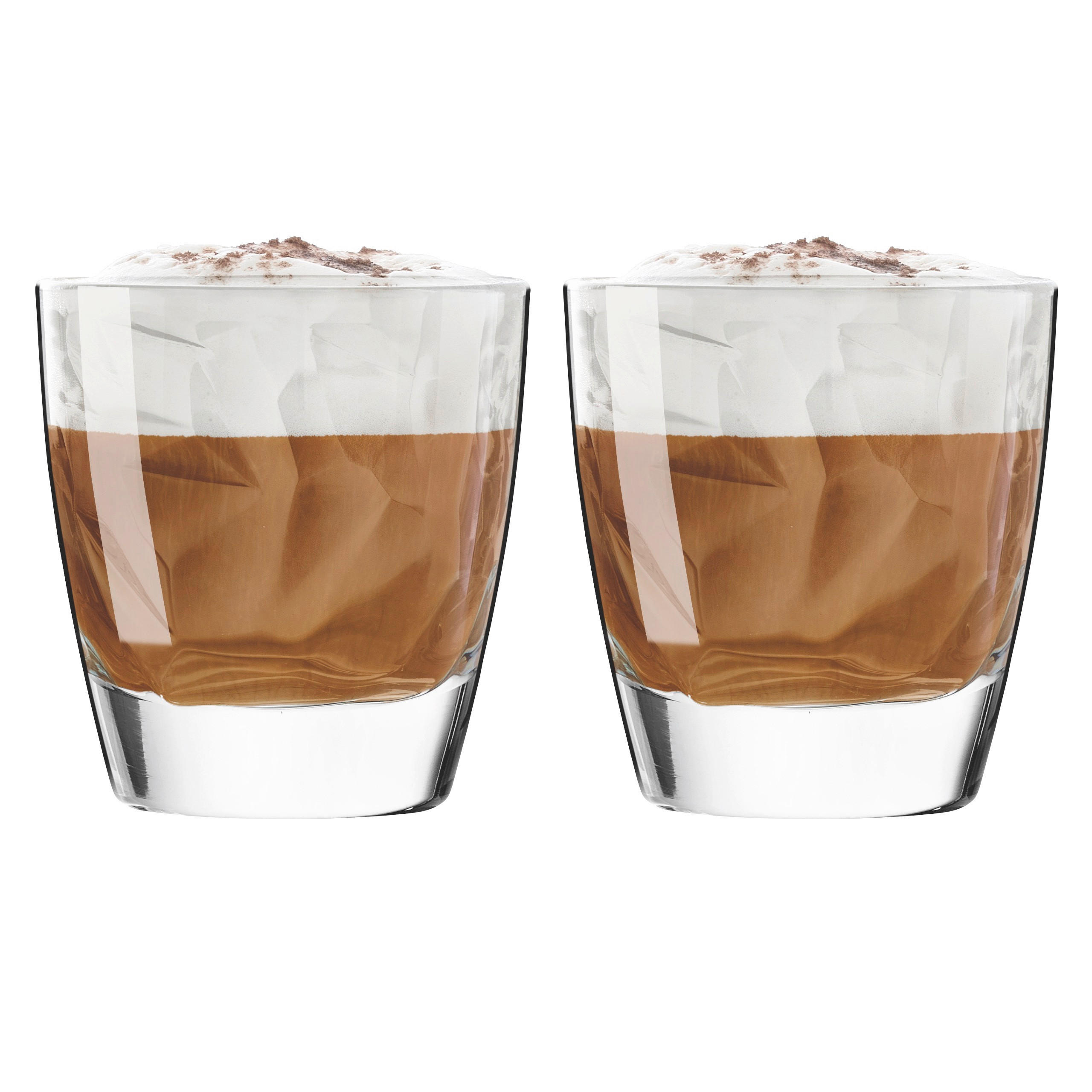 GLÄSERSET Alpino Cappucino 2-teilig  - Transparent, Design, Glas (8/8,5cm) - Ritzenhoff