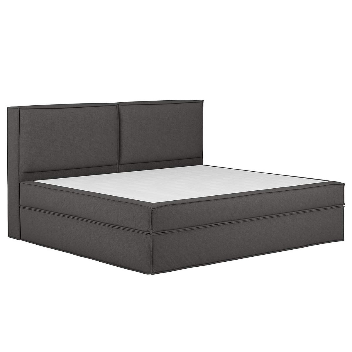 BOXSPRINGBETT 240/220 cm  in Anthrazit  - Anthrazit, Design, Textil (240/220cm) - home24