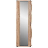 GARDEROBENSCHRANK  in 65/205/41 cm  - Eichefarben/Nickelfarben, Natur, Holz/Holzwerkstoff (65/205/41cm)