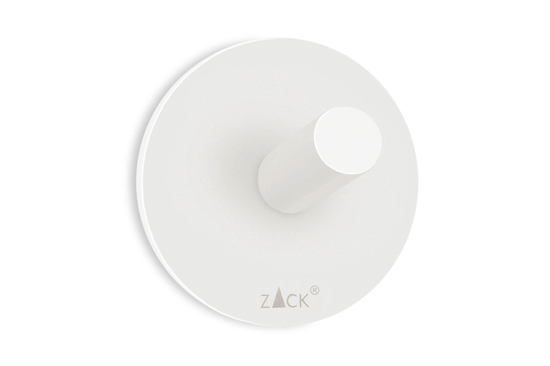 KAVELJČEK ZA BRISAČO - bela, Design, kovina (5,5cm) - Zack