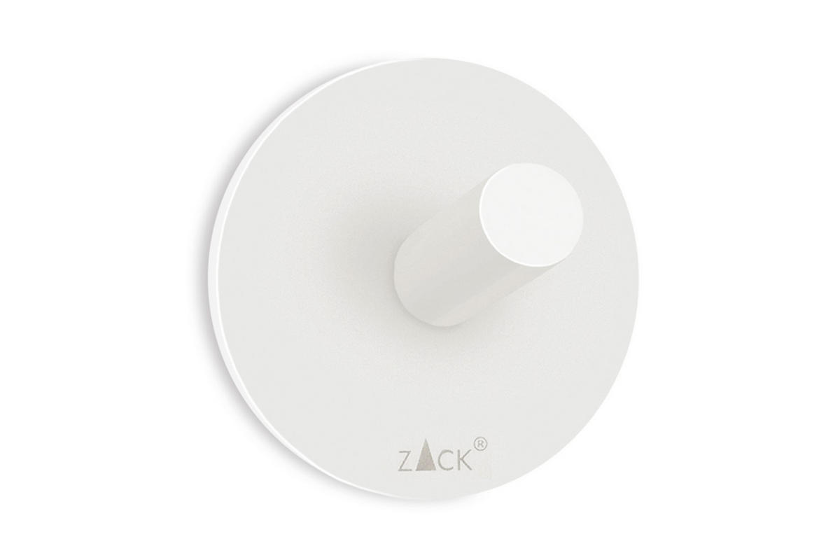 KAVELJČEK ZA BRISAČO - bela, Design, kovina (5,5cm)