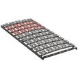 TELLERLATTENROST TOPFORM FLEX S 80/200 cm Buche, Birke  - Graubraun/Grau, Basics, Holz (80/200cm) - Novel