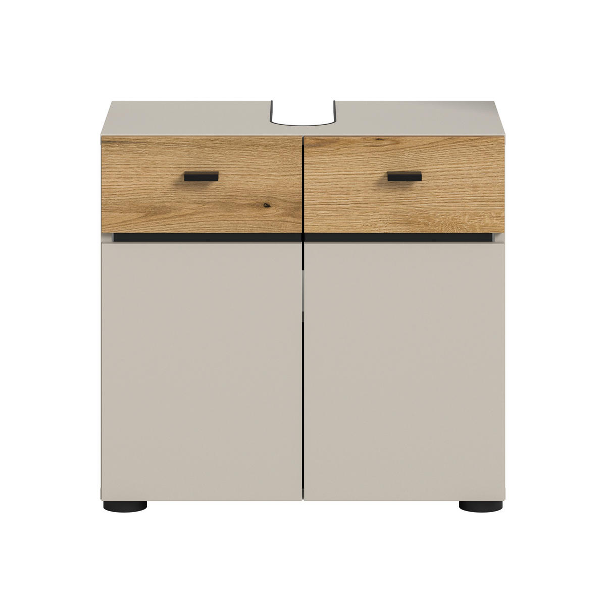 TVÄTTSTÄLLSUNDERSKÅP 60/56/35 cm  - svart/kashmir, Trend, trämaterial/plast (60/56/35cm) - MID.YOU