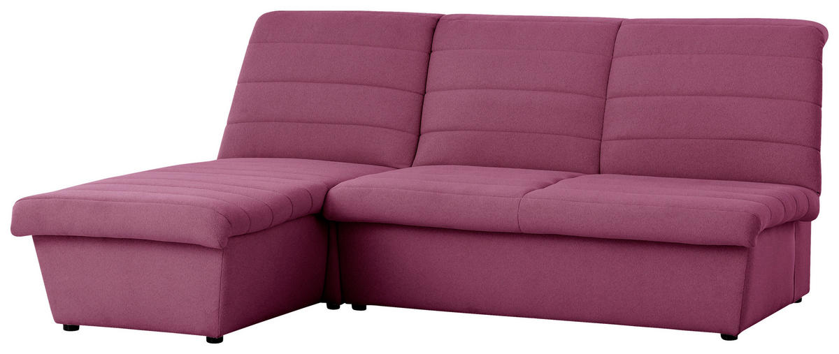 ECKSOFA Looks VIII Weinrot Webstoff  - Weinrot/Schwarz, Design, Kunststoff/Textil (168/214cm) - LOOKS by W.Joop