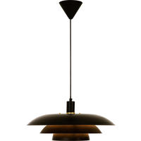 HÄNGLAMPA 45/21/45 cm  - kromfärg/svart, Klassisk, metall (45/21/45cm)