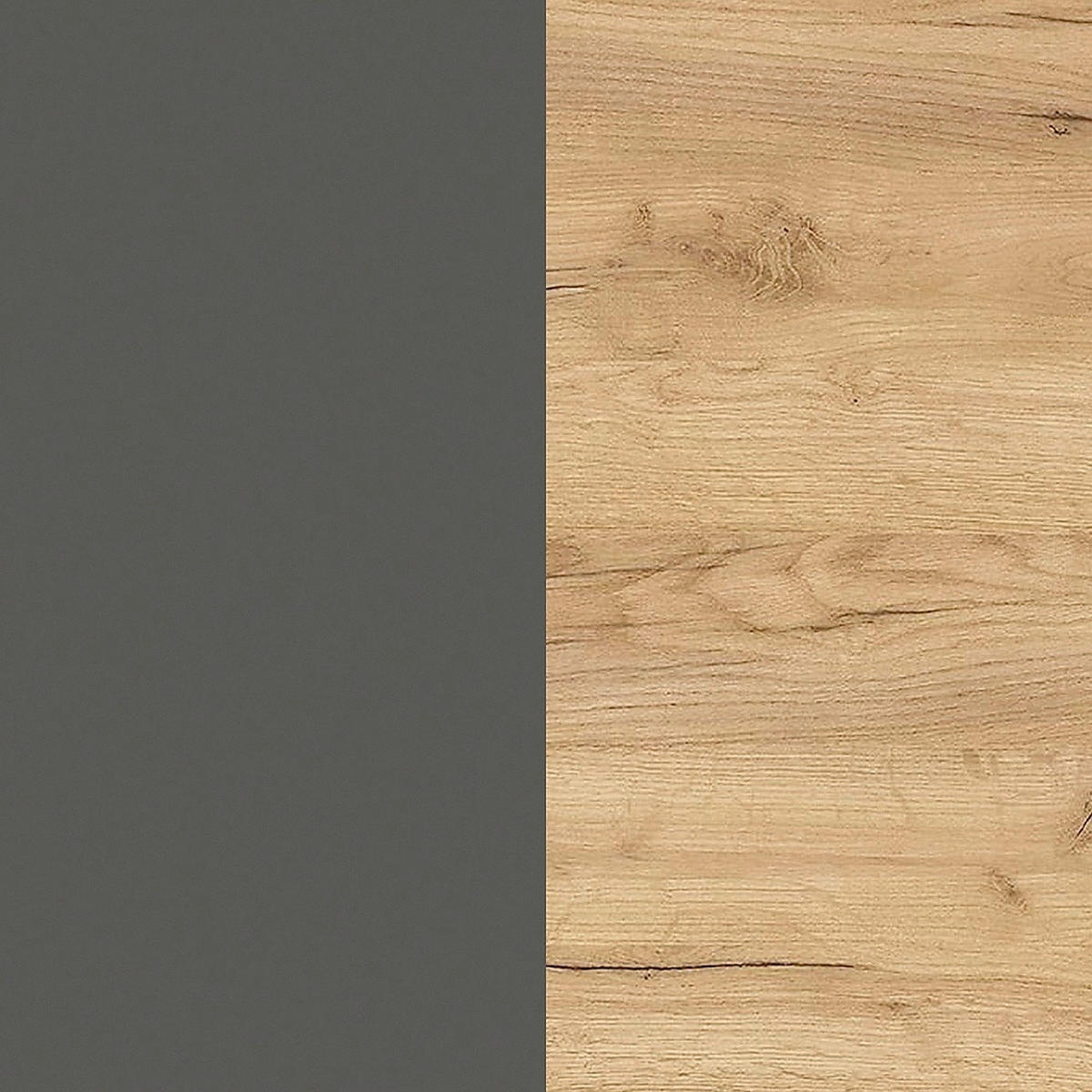 AKTENSCHRANK Graphitfarben, Eichefarben  - Eichefarben/Graphitfarben, Design, Holzwerkstoff (61/110/34cm) - Germania