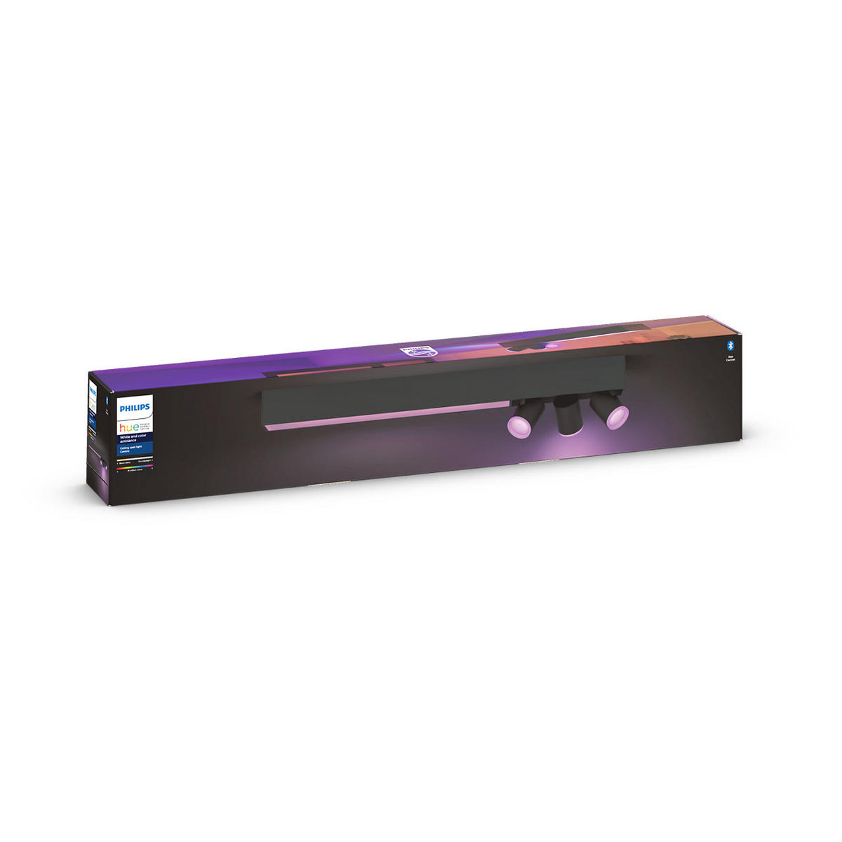 LED-DECKENLEUCHTE    - Schwarz, Basics, Metall (78,2null) - Philips HUE
