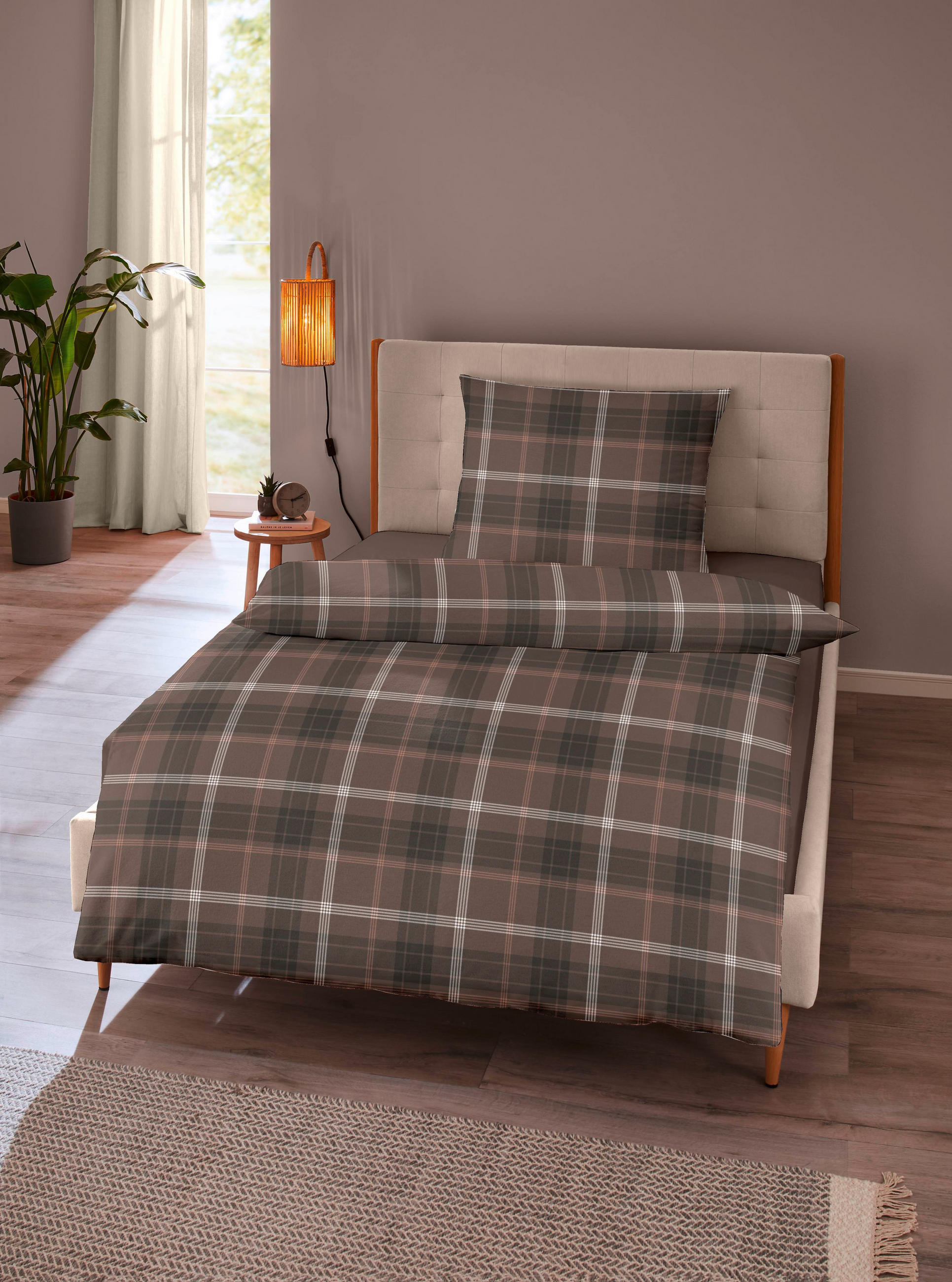 BETTWÄSCHE Herbst/Winter Kollektion 2025 Flanell 140/200 cm  - Mokka, Basics, Textil (140/200cm)
