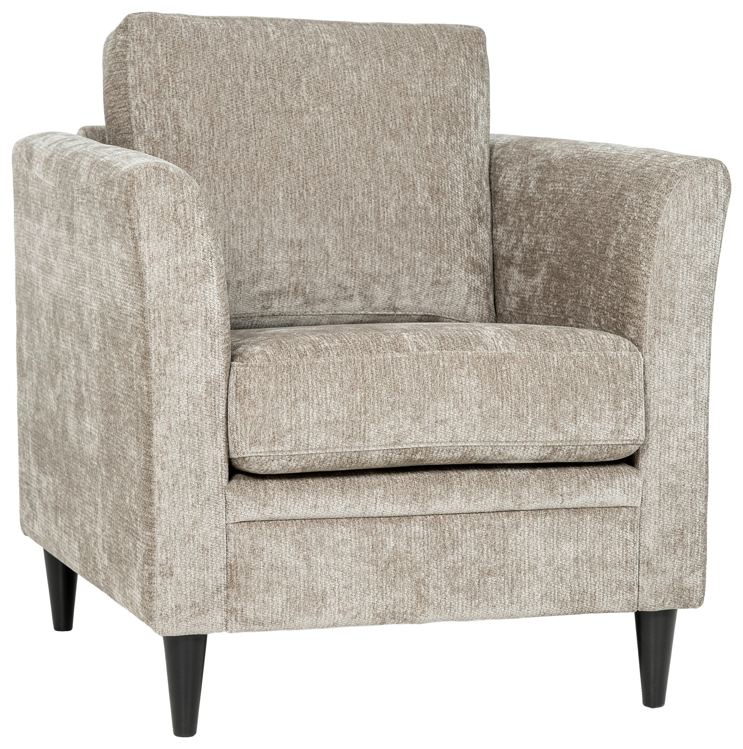 FÅTÖLJ i trä, textil cappuccino  - cappuccino/svart, Klassisk, trä/textil (80/85/90cm) - Best Price