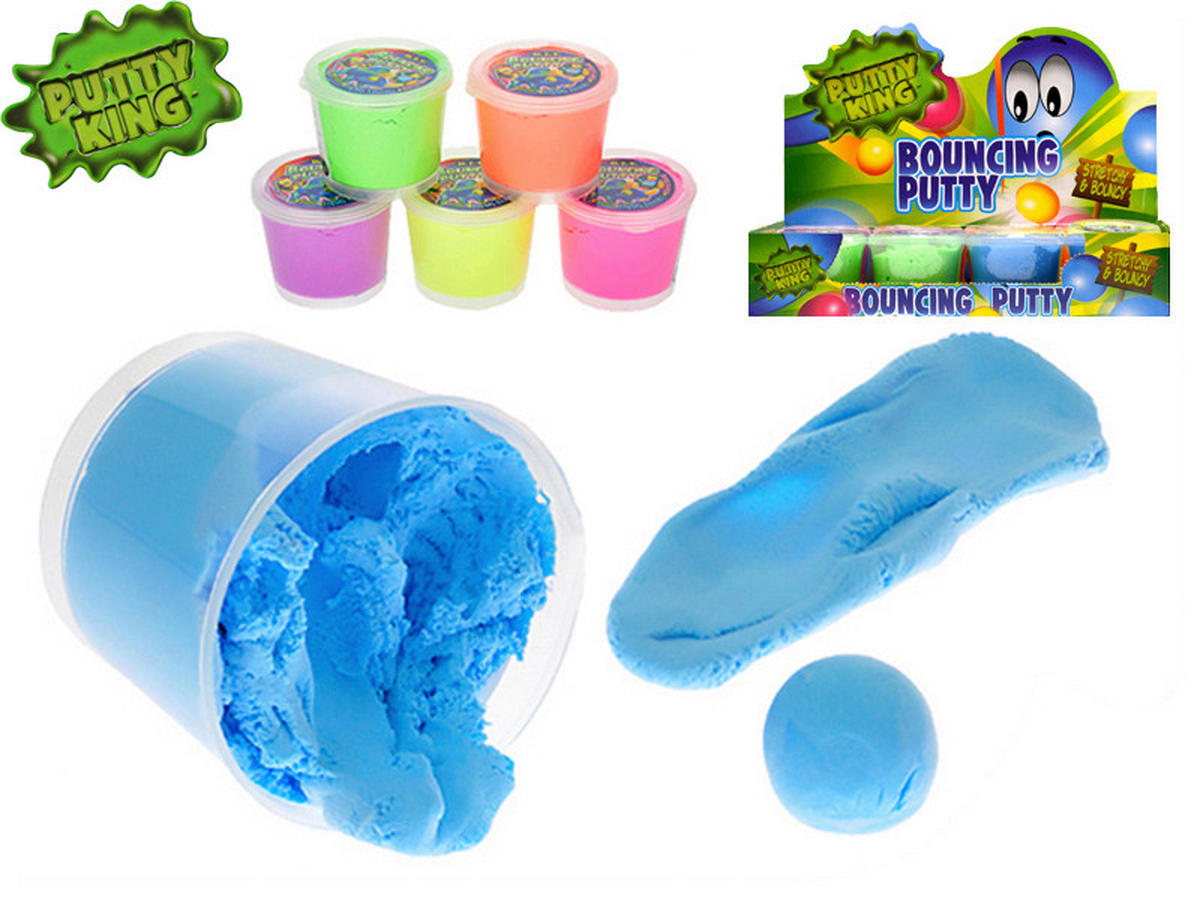 SKÁKAJÍCÍ HMOTA - vícebarevná, Basics, plast (7/6/7cm)