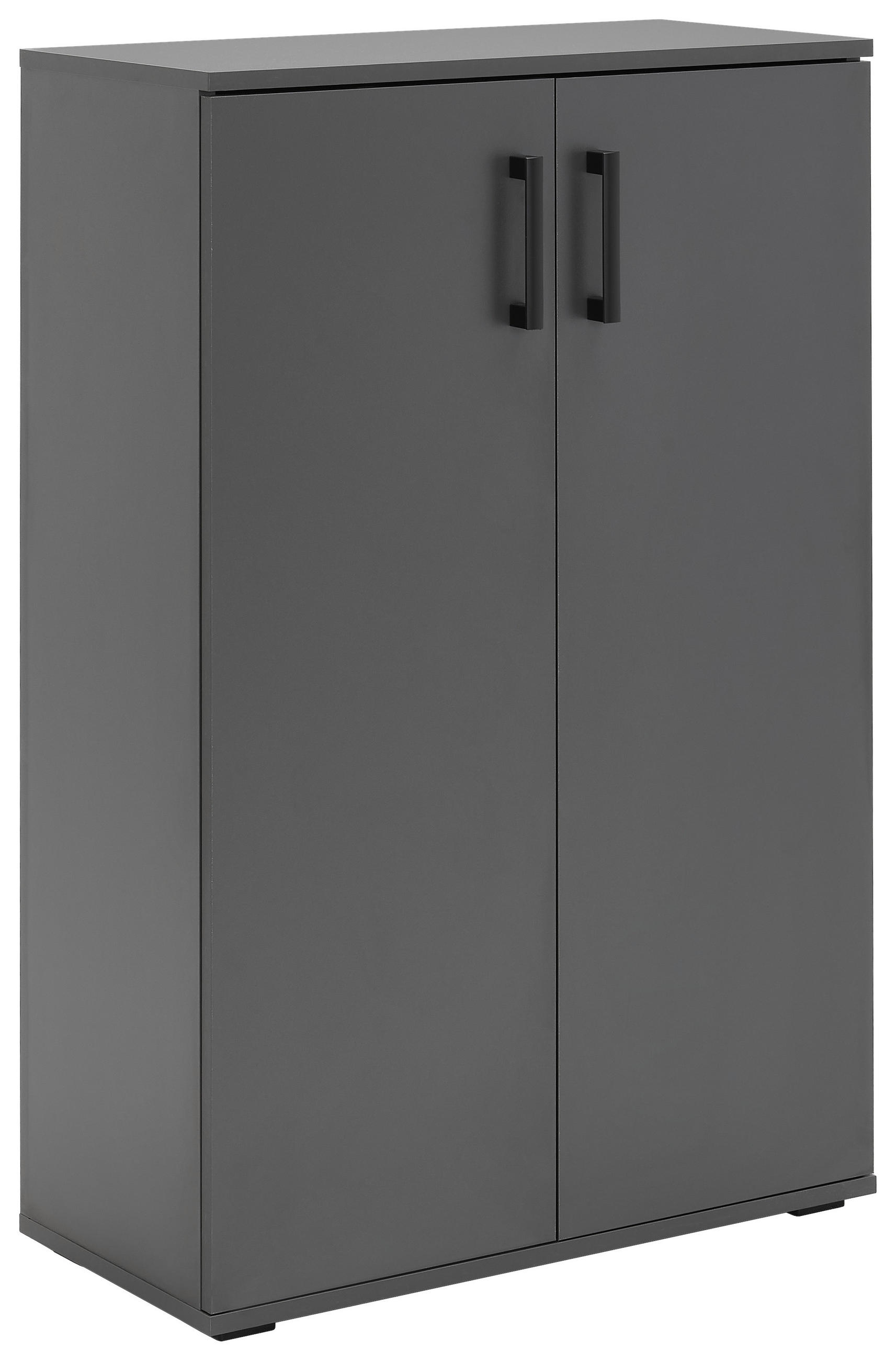 SCHUHSCHRANK Anthrazit  - Anthrazit/Schwarz, KONVENTIONELL, Holzwerkstoff/Kunststoff (70/106/33,4cm) - Xora