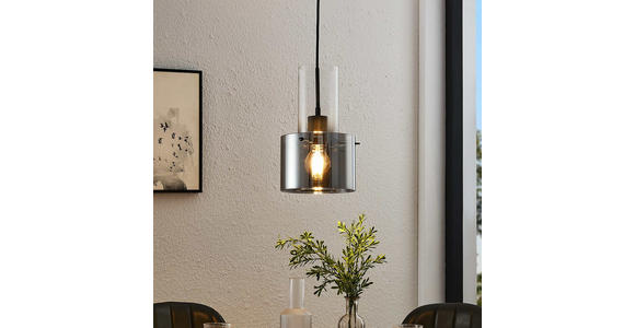 HÄNGELEUCHTE 18/150 cm  - Dunkelgrau, Design, Glas/Metall (18/150cm) - Dieter Knoll