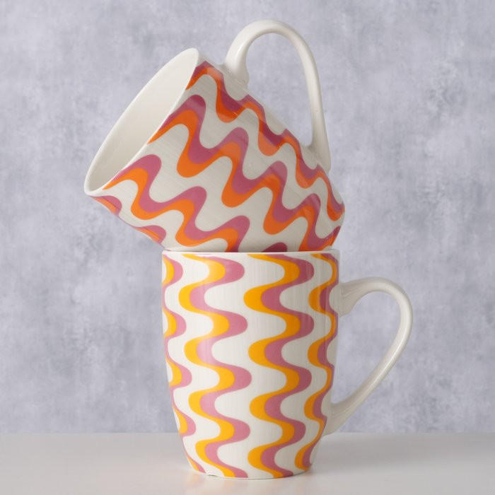 MUGG  - lila/orange, Lifestyle, keramik (350ml)