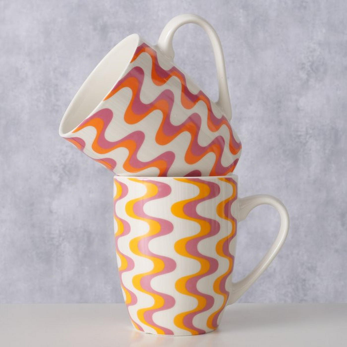 MUGG  - lila/orange, Lifestyle, keramik (350ml)