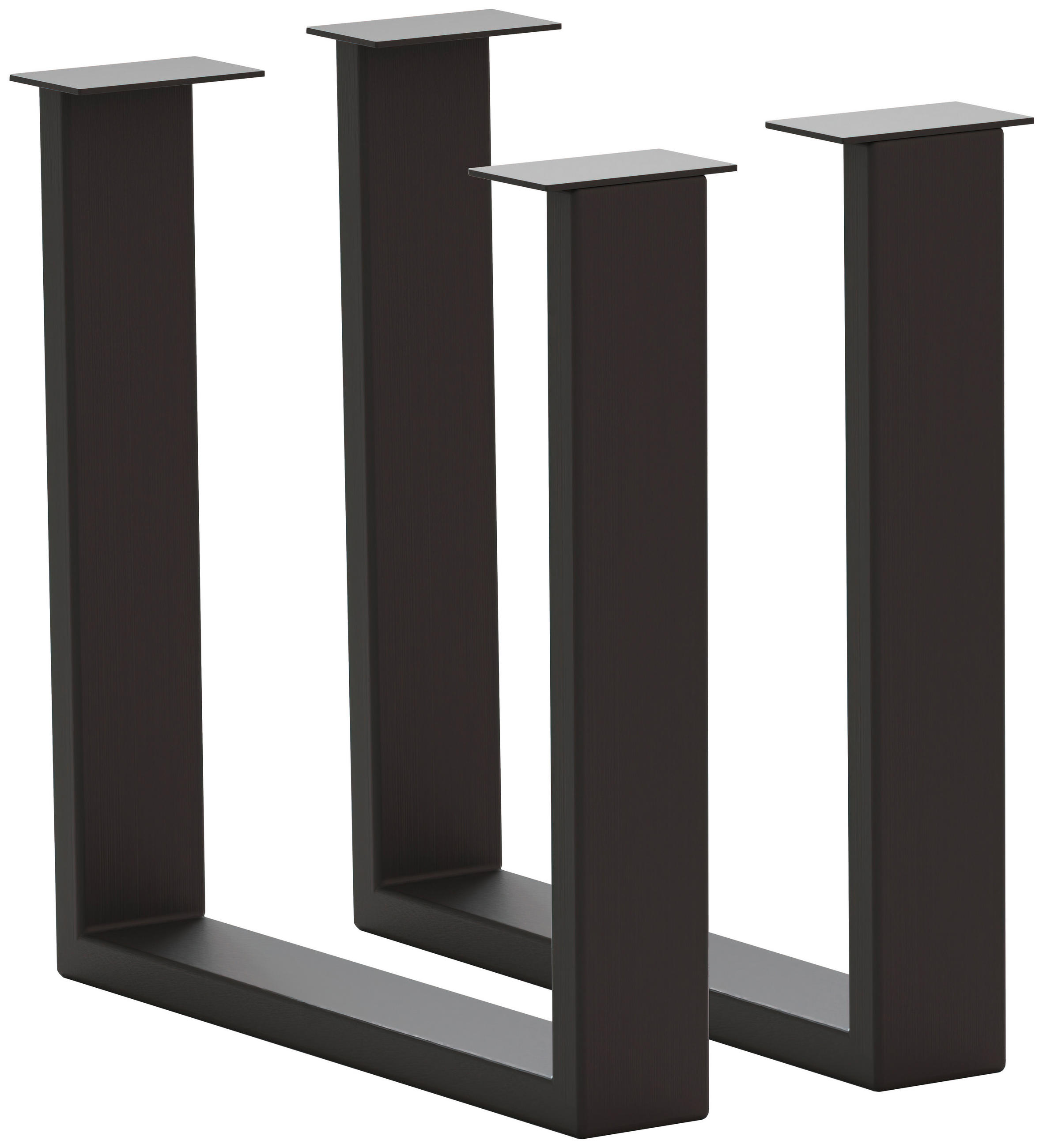 TISCHGESTELL in Metall 73/17/74 cm   - Anthrazit, Design, Metall (73/17/74cm) - Waldwelt