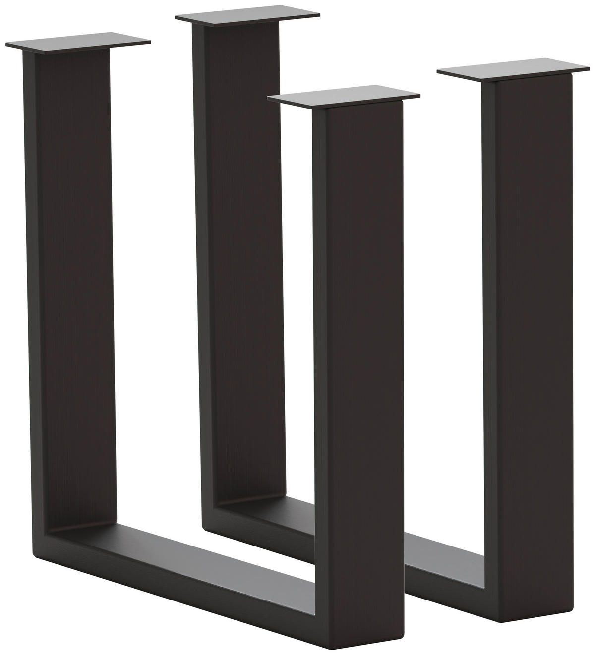 TISCHGESTELL in Metall 73/17/74 cm   - Anthrazit, Design, Metall (73/17/74cm) - Waldwelt