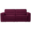 SCHLAFSOFA  in Aubergine  - Aubergine, KONVENTIONELL, Textil/Metall (202/86/92cm) - Sedda