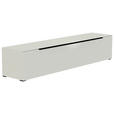 LOWBOARD Schwarz, Weiß  210/43/45 cm  - Schwarz/Weiß, Design, Glas/Holzwerkstoff (210/43/45cm) - Moderano