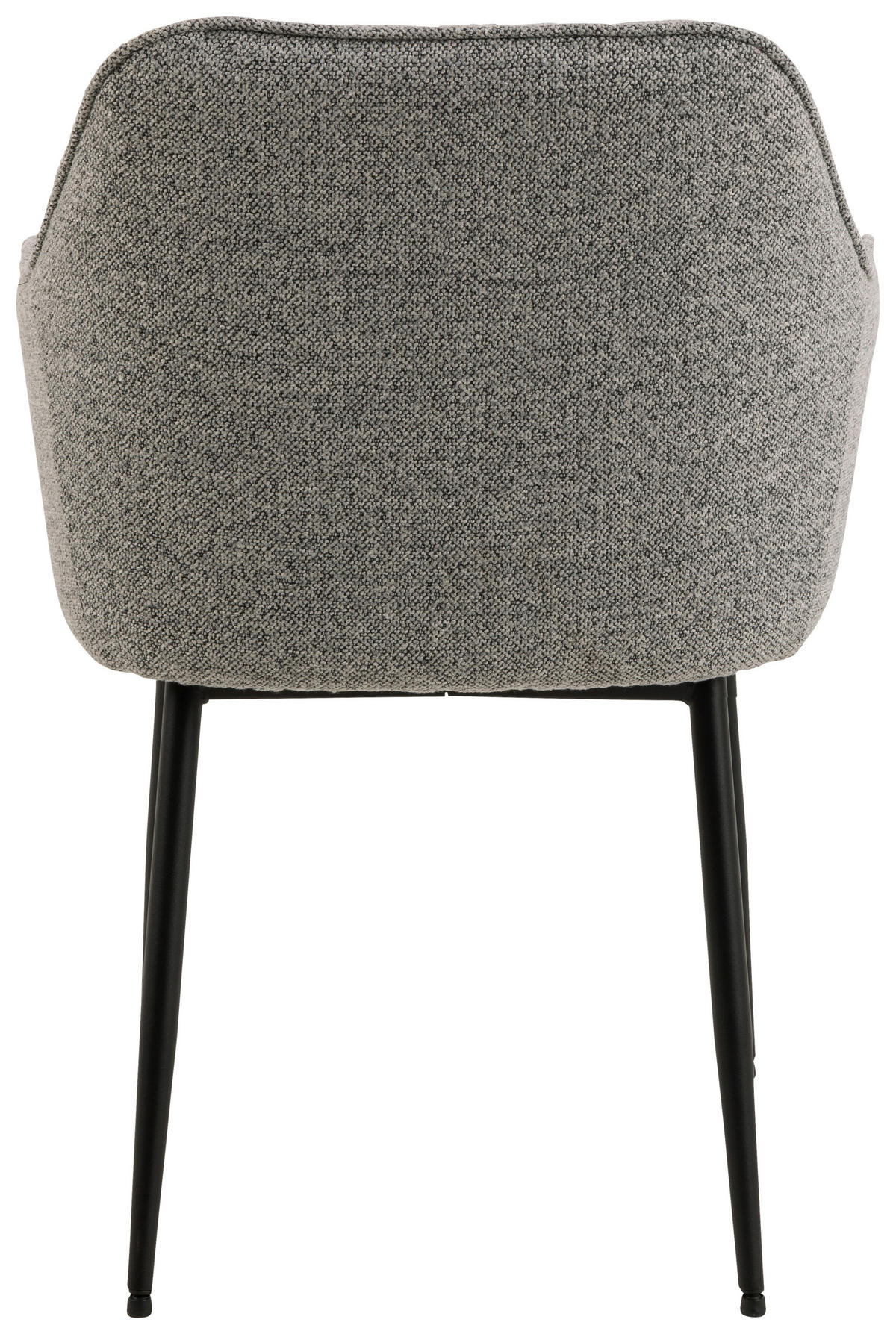 ARMLEHNSTUHL Bouclé Grau  - Schwarz/Grau, MODERN, Textil/Metall (58/83/55cm) - MID.YOU