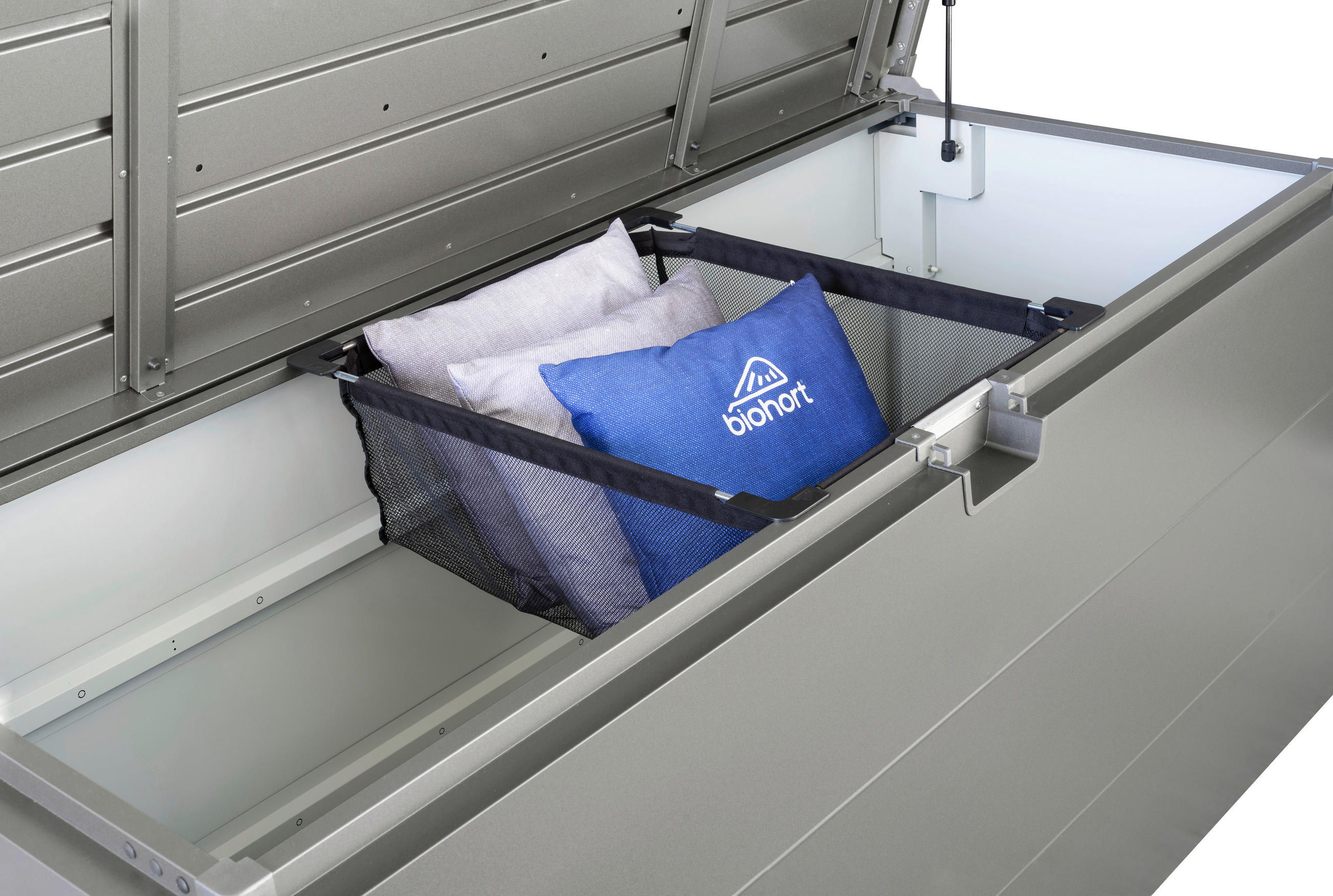 STAURAUMNETZ 59/50,5/20 cm  - Schwarz, Design, Textil/Metall (59/50,5/20cm) - Biohort