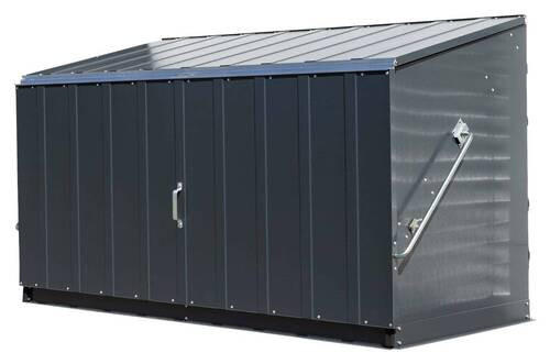 GERÄTESCHRANK 89/113/196 cm  - Anthrazit, Basics, Metall (89/113/196cm) - Ambia Garden