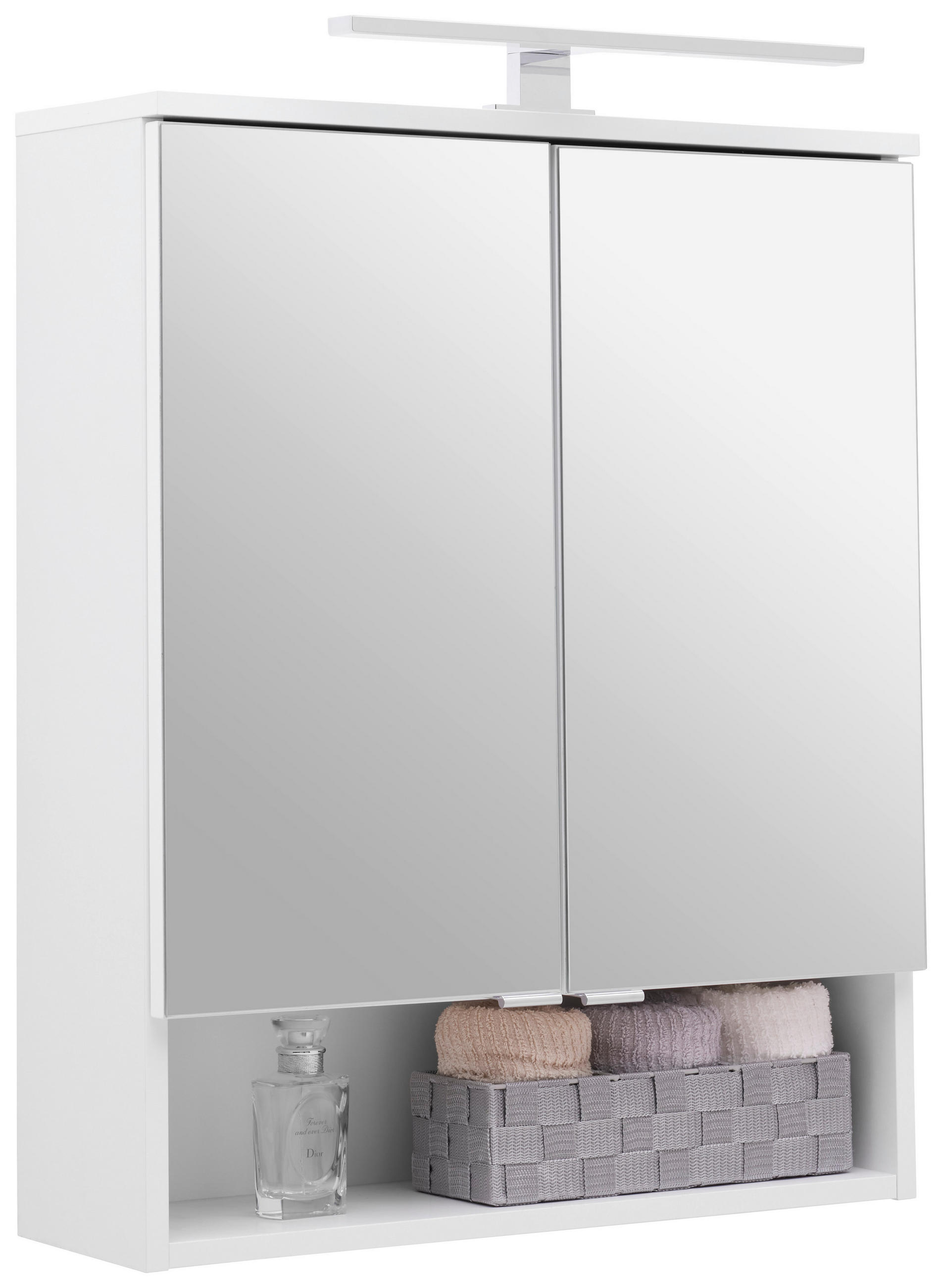 Spiegelschrank Fresh Mit Led 2-Türig Bht: 60x75x20 Cm