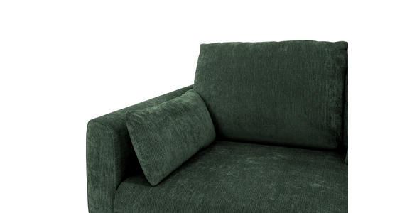 SCHLAFSOFA  in Chenille Waldgrün  - Waldgrün/Schwarz, KONVENTIONELL, Kunststoff/Textil (161/90/108cm) - Carryhome