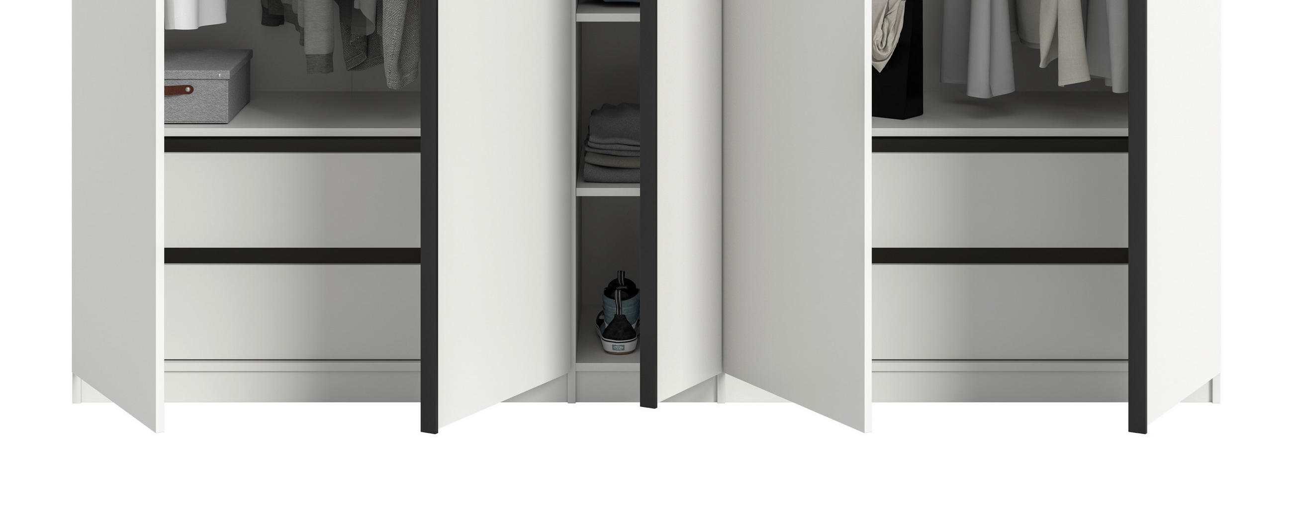 SCHUBKASTENEINSATZ  - Weiß, MODERN, Holzwerkstoff (97/47/48cm) - MID.YOU
