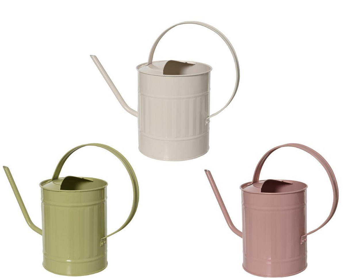 GIEßKANNE - Rosa/Weiß, LIFESTYLE, Metall (30,00/12,00/22,00cm)