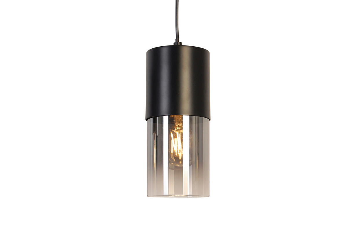 HÄNGELEUCHTE 80,5/10/150 cm    - Graubraun, Trend, Glas/Metall (80,5/10/150cm) - Novel