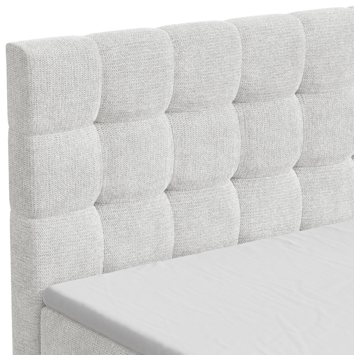 BOXBETT 180/200 cm,  in Weiß, Bettkasten, Topper,  - Schwarz/Weiß, MODERN, Holz/Kunststoff (180/200cm) - MID.YOU