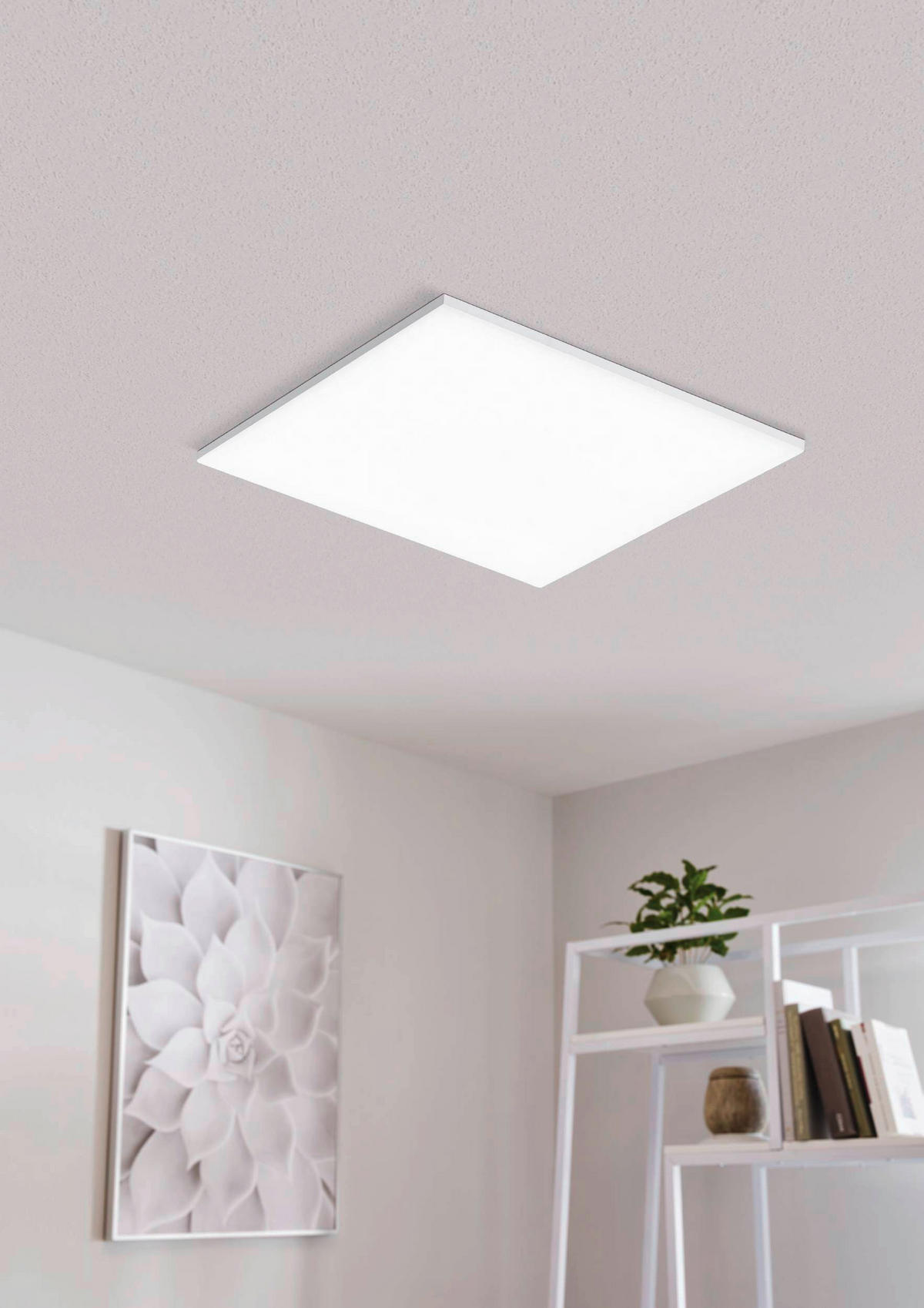 DECKENLEUCHTE    58,7/58,7/7 cm  - Weiß, KONVENTIONELL, Kunststoff/Metall (58,7/58,7/7cm) - Eglo