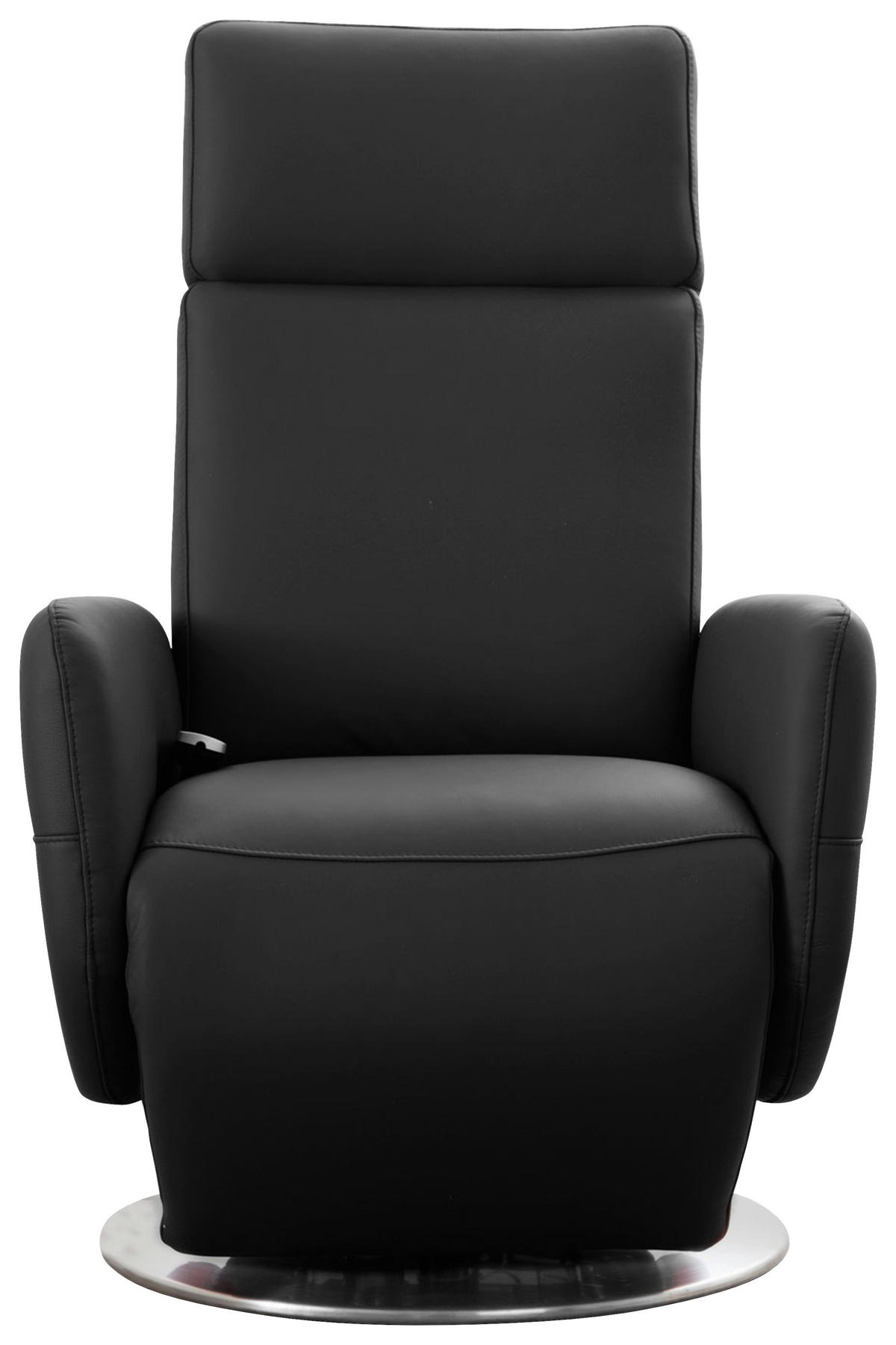 DREHSTUHL  in Schwarz  - Chromfarben/Schwarz, Konventionell, Leder/Metall (71/110/82cm) - Sit & More