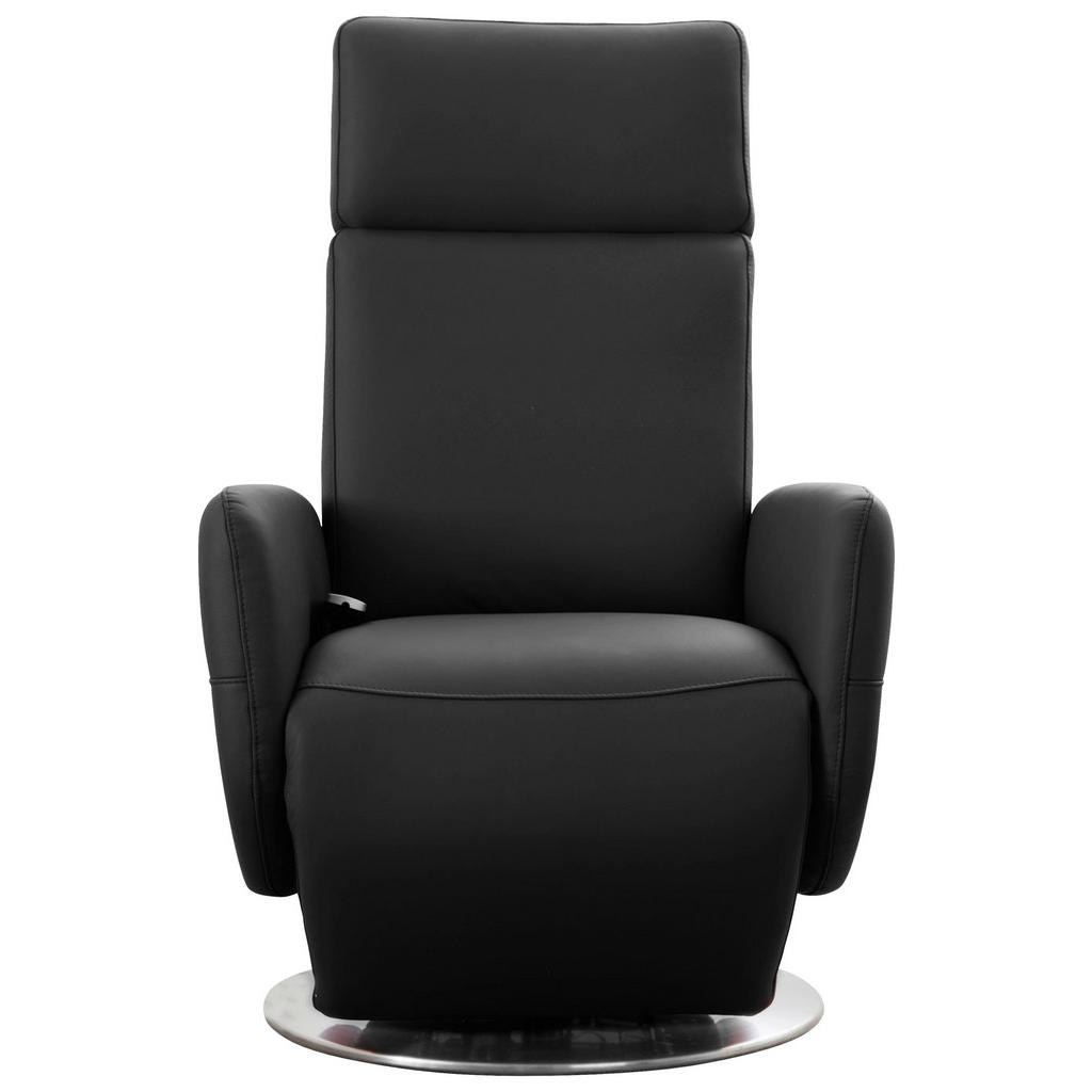 Thumbnail - Sit & More Drehstuhl, Schwarz, Leder, Echtleder, Nappaleder, Drehteller, 71x110x82 cm, Goldenes M, Made in Europe, DGM-K...