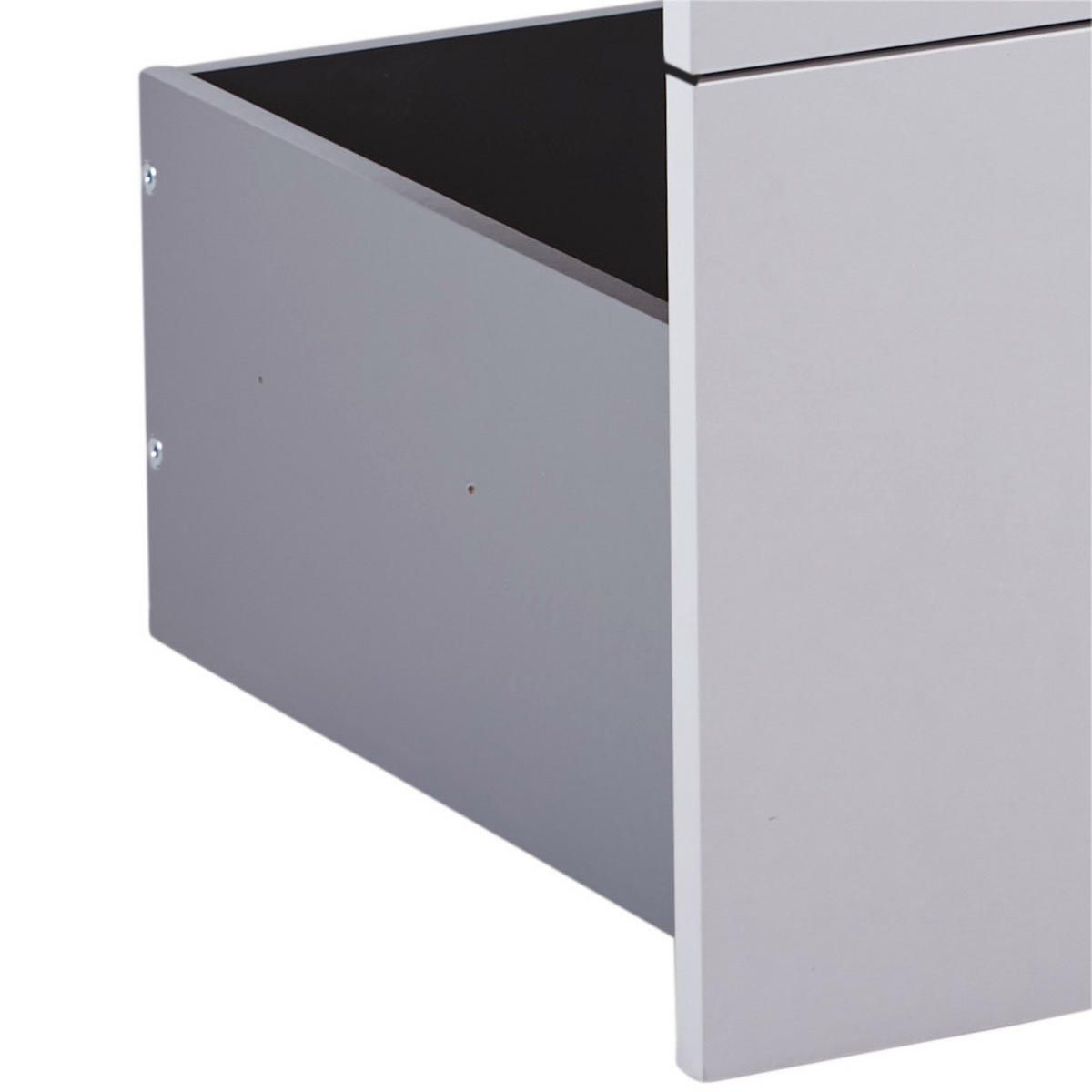SCHUBLADENSET 90,9/82/46,8 cm   - Hellgrau, Konventionell, Holzwerkstoff (90,9/82/46,8cm) - Hom`in